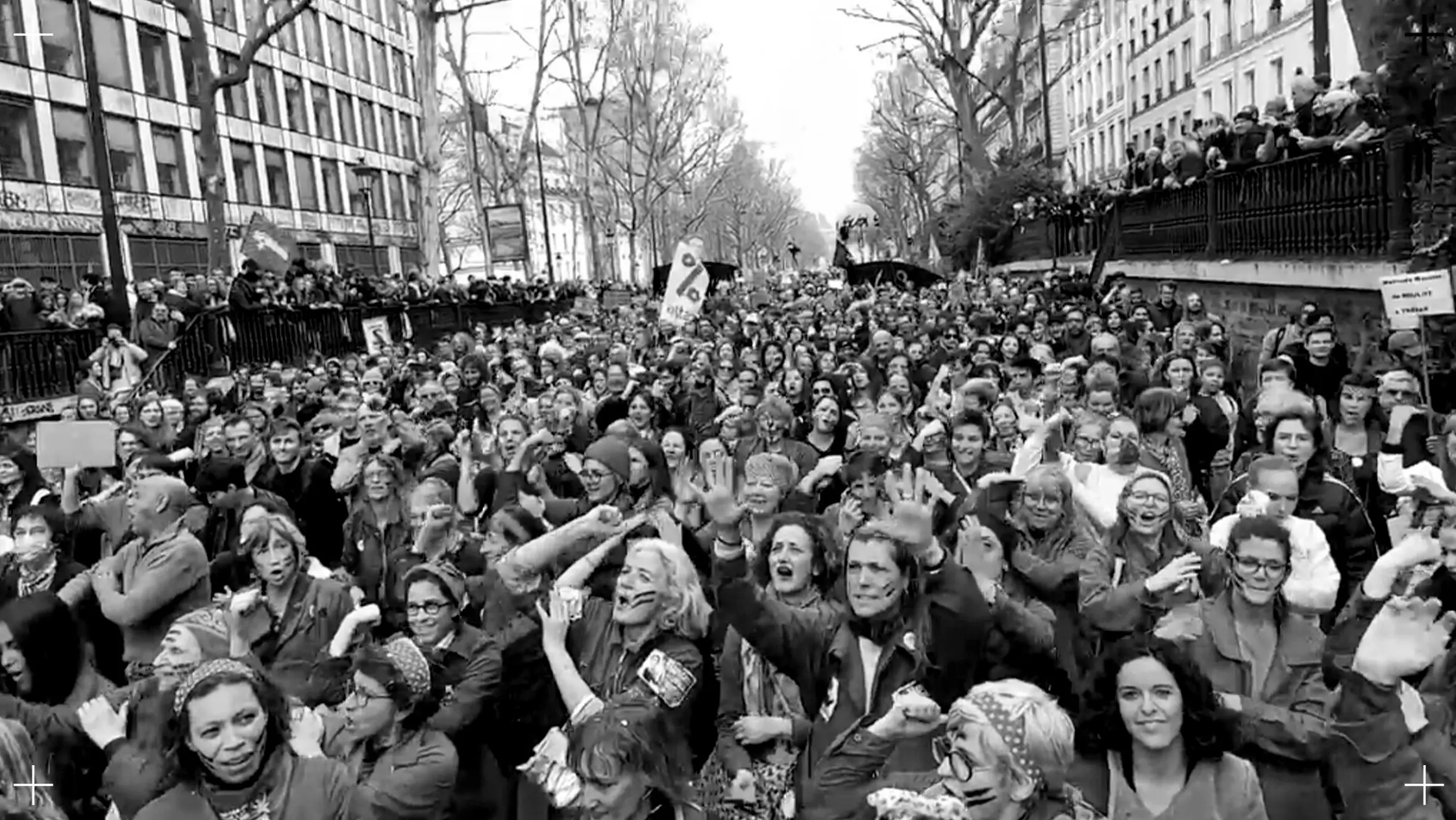 Dans la foule. Au cœur du peuple. Stream depuis le cortège du 23/03/23