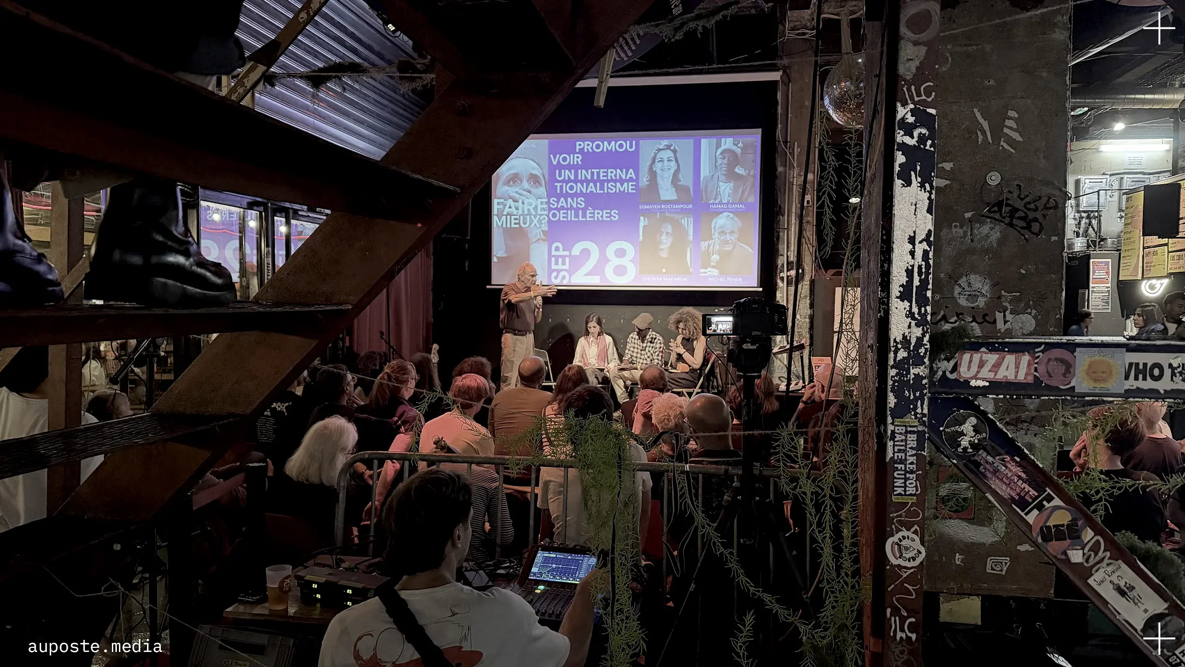 Club presse indé + débat Penser à promouvoir un internationalisme sans œillères + Concert Zeid Hamdan et Salwa Jaradat