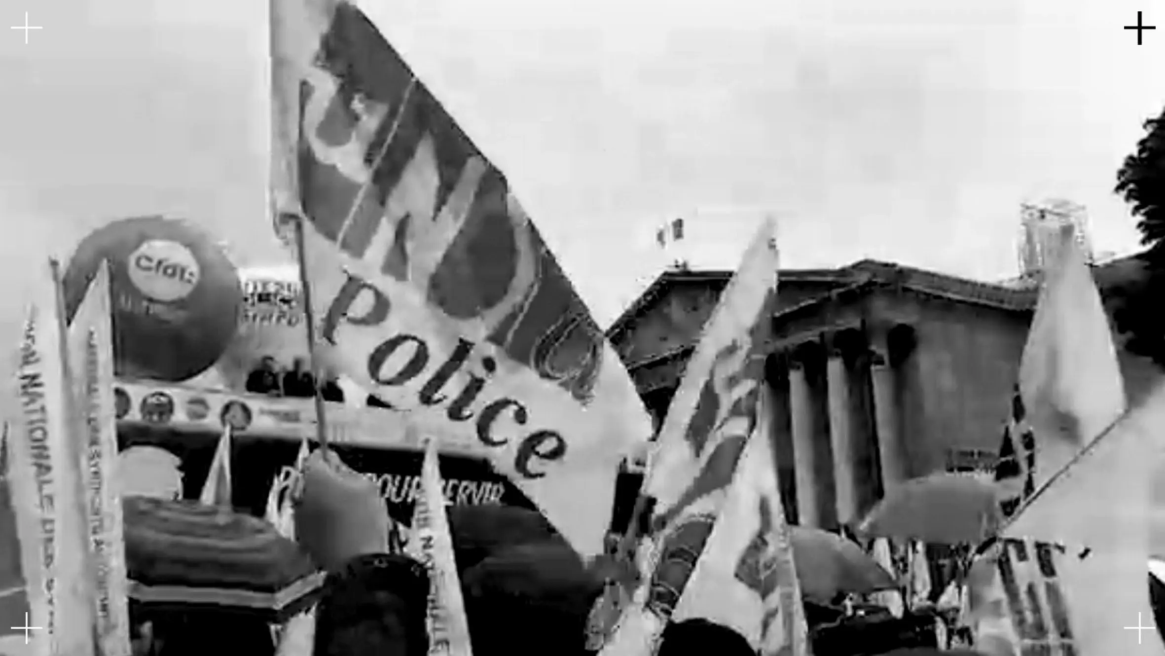 En direct de la Manifestation Police devant l’Assemblée Nationale